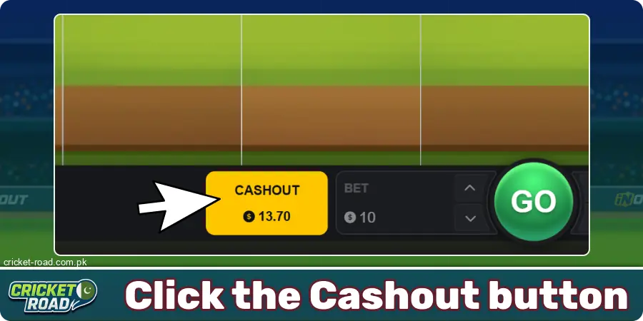 Cash out your winnings at Cricket Road Pakistan