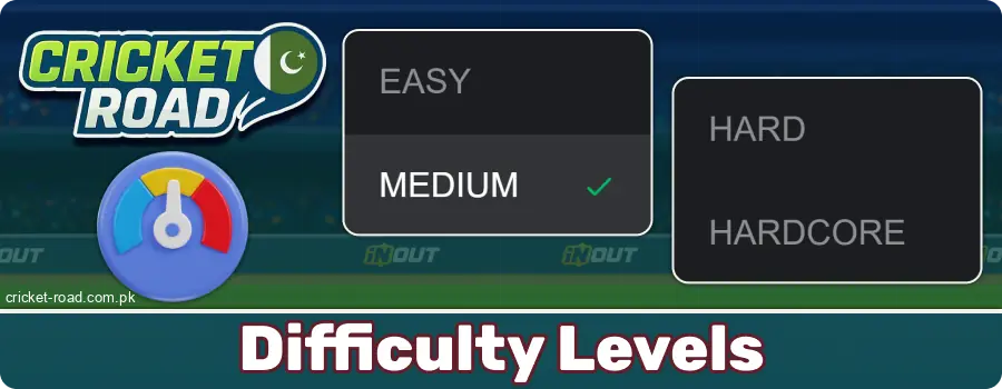 Choosing the level at Cricket Road PK